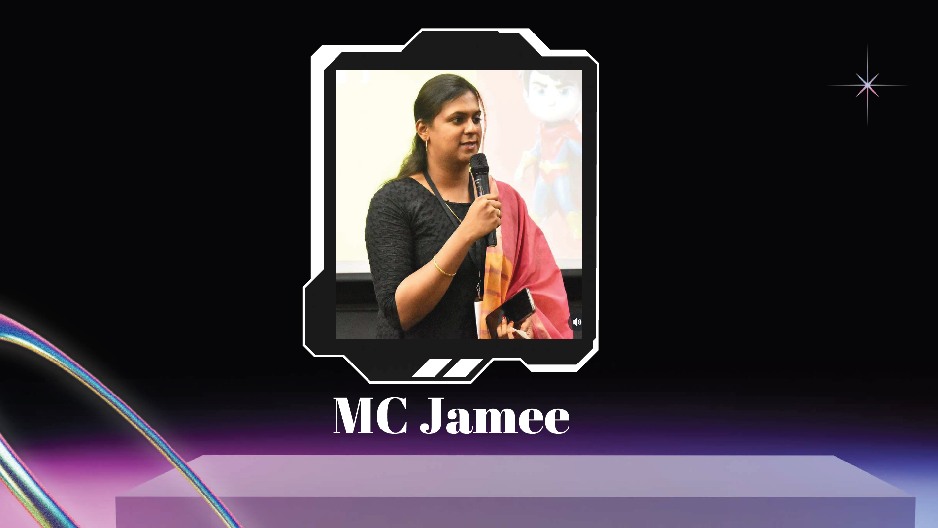 Transgender Emcee Jamee from Chennai Transgender Emcee Jamee from Chennai